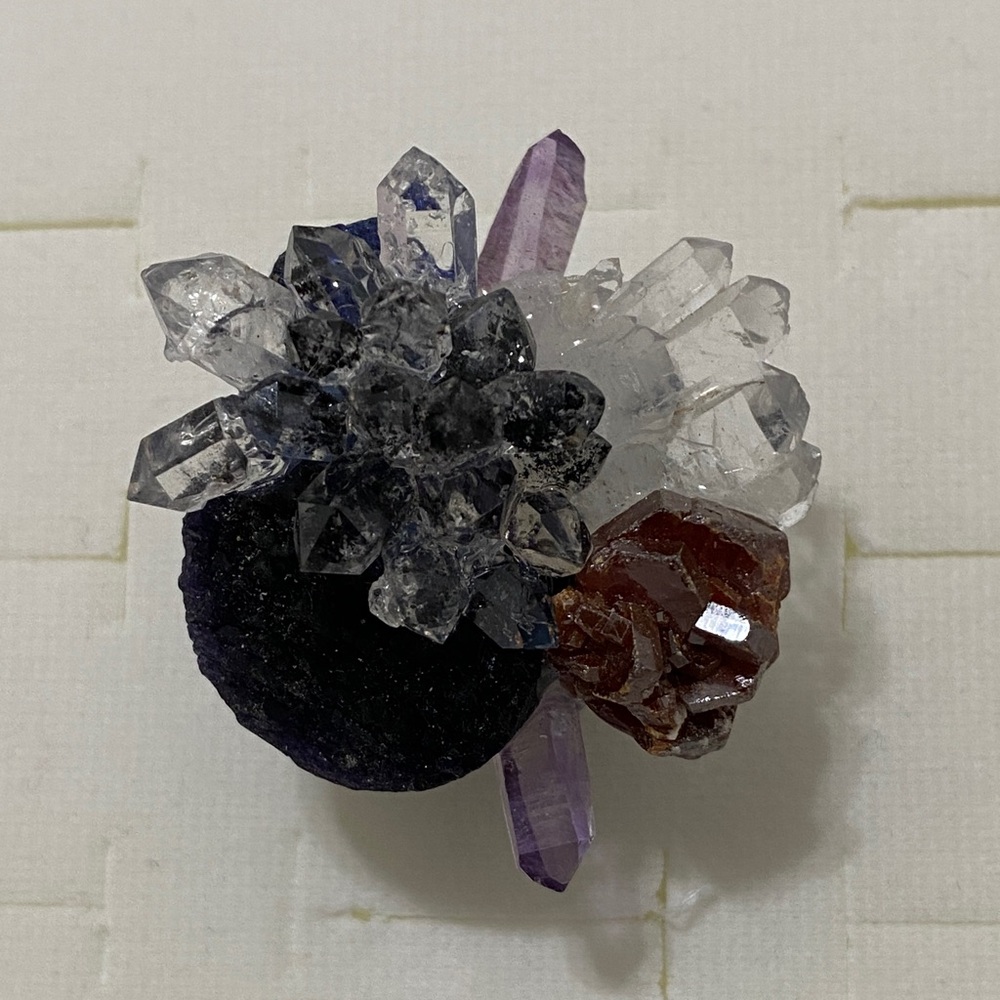 Crystal Cluster Statement Ring - image 1